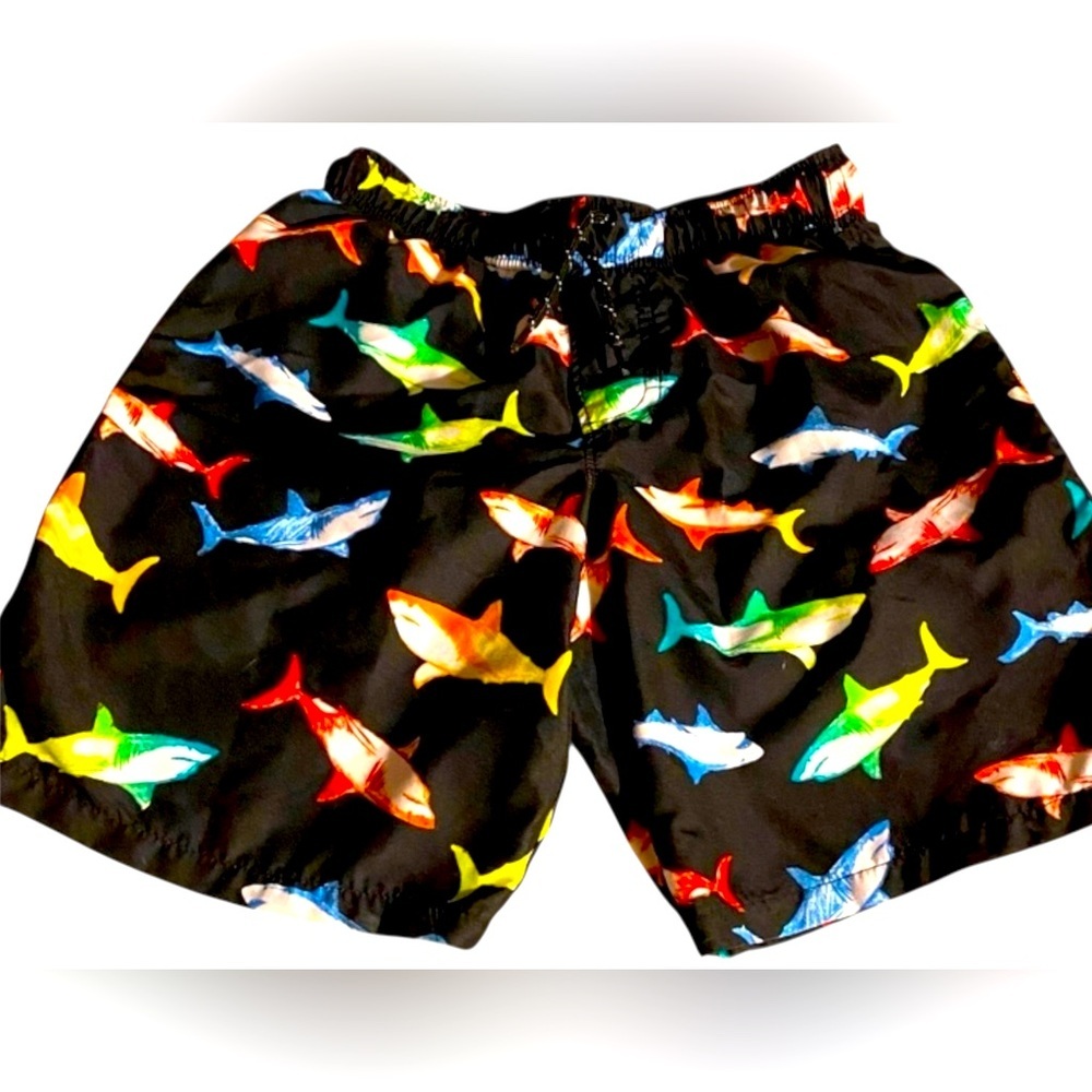 Wonder Nation Board Shorts, Boys, Sz S, 6, 7, Sharks, Multicolor, Like new‌ - Picture 10 of 10